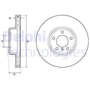 Tarcza hamulcowa DELPHI BG9157C Zamów teraz