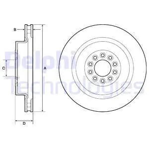 Nowość Tarcza hamulcowa DELPHI BG9182C