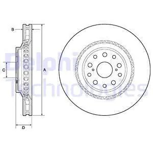 Zwrot pieniędzy Tarcza hamulcowa DELPHI BG9186C