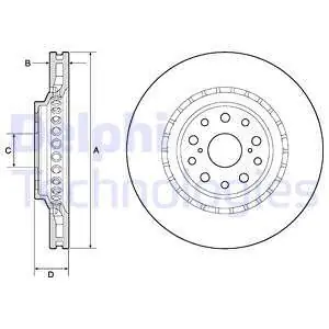 Tarcza hamulcowa DELPHI BG9187C Szybka dostawa