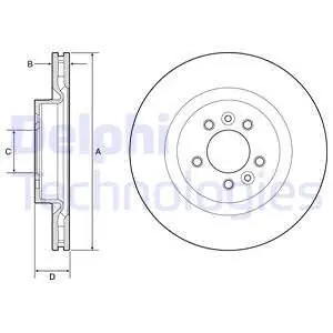 Oryginalny Tarcza hamulcowa DELPHI BG9204C