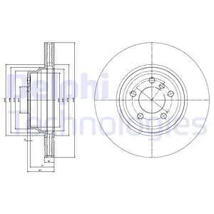 Tarcza hamulcowa DELPHI BG9788 Tani